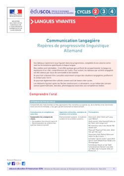 langues vivantes - Education - Ministère de l`éducation nationale