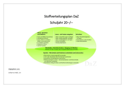 Stoffverteilungsplan DaZ Schuljahr 20--/--