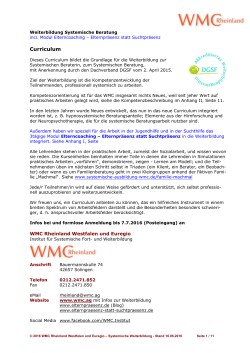 Curriculum - WMC Rheinland