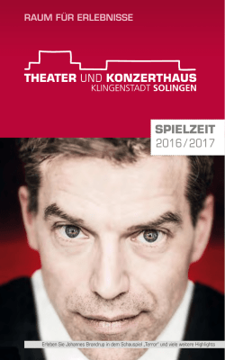 hier online - Theater und Konzerthaus Solingen