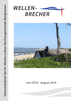 Wellenbrecher Juni 2016 - Ev. Martin-Luther