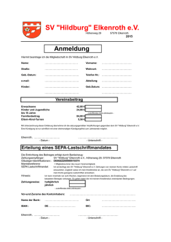 Mitgliedsantrag SVH - SV "Hildburg" Elkenroth eV