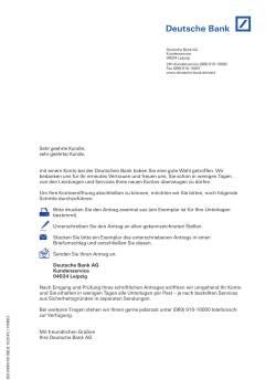 vollj&auml;hrig - Deutsche Bank