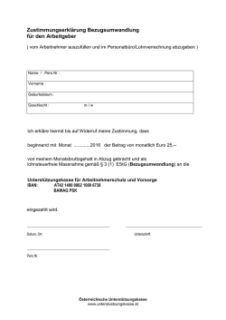 Zustimmungserkl&auml;rung Bezugsumwandlung