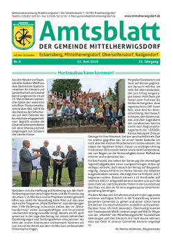 Amtsblatt Juni - Gemeinde Mittelherwigsdorf
