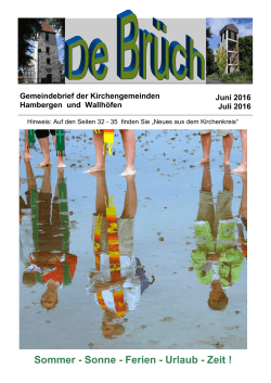 Juni/Juli - Kirchengemeinde Hambergen