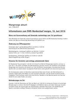 NL 15.06.16 - Wangerooge Aktuell
