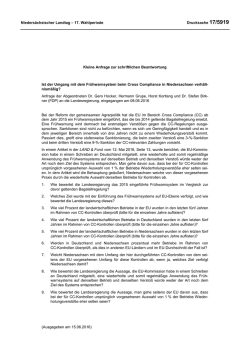 Drucksachen allgemein - Nieders&auml;chsischer Landtag