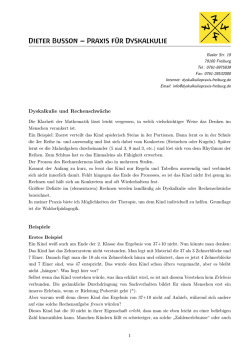 Dieter Busson -- Praxis f&uuml;r Dyskalkulie