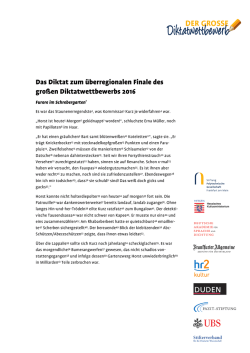 Diktatwettbewerb