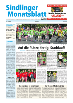 Sindlinger Monatsblatt Juni 2016