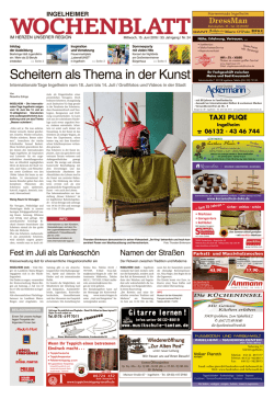Ingelheimer Wochenblatt vom 15.06.2016