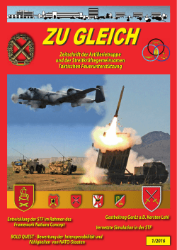 Zeitschrift der Artillerietruppe und der Streitkräftegemeinsamen