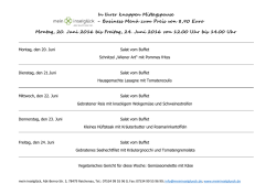 In Ihrer knappen Mittagspause - Business Men&uuml;