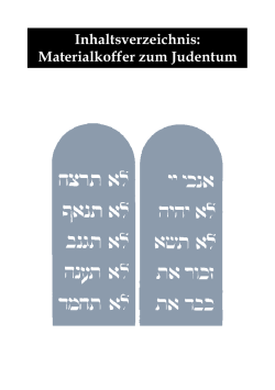 Inhaltsverzeichnis: Materialkoffer zum Judentum