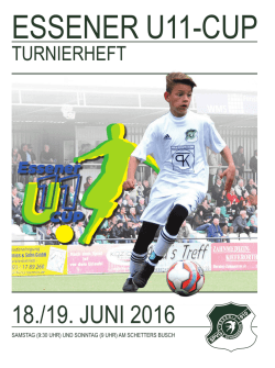 Turnierzeitung - Essener U11-Cup