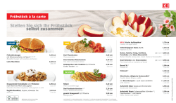 Stellen Sie sich Ihr Frühstück selbst zusammen