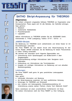 Informationen &uuml;ber SATHO (Skript-Anpassung f&uuml;r das