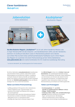 Jobevolution Azubiplaner