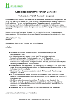 Dieses Stellenangebot als PDF speichern