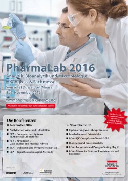 PharmaLab 2016 Programm als PDF