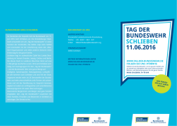 Flyer-Schlieben - Tag der Bundeswehr