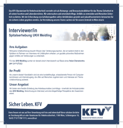 Interviewer/in - Kuratorium f&uuml;r Verkehrssicherheit