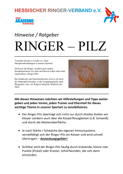 Ratgeber zum Thema Ringer-Pilz zum - Hessischer Ringer