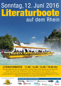 Literaturboote 2016 - Gemeinde Neuhausen am Rheinfall
