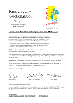 Guckenbrief - Die Kinderzeche