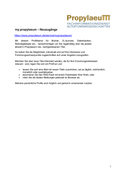 Hilfe zum Profildienst