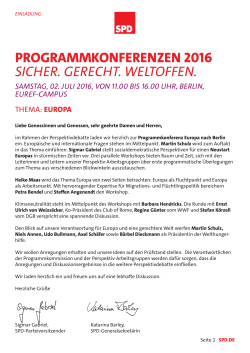 Programmkonferenz Europa