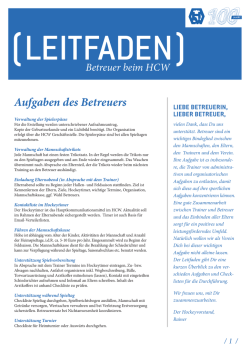 HCW-Betreuerleitfaden