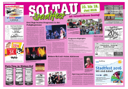 Stadtfest 2016 SOLTAU10. bis 12.