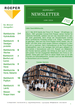 newsletter - CE Roeper