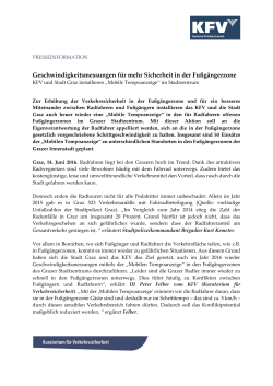 Presseaussendung als PDF - Kuratorium für Verkehrssicherheit