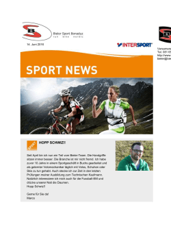 im Newsletter... - Bieler Sport Bonaduz