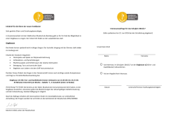 Infobrief f&uuml;r die Eltern der neuen Erstkl&auml;ssler Sehr geehrte Eltern