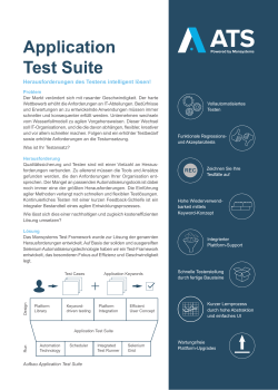 Application Test Suite