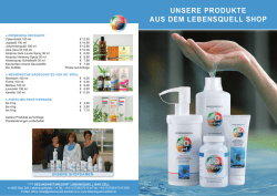 unsere produkte aus dem lebensquell shop