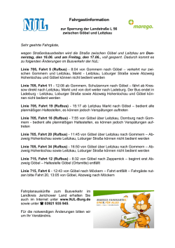 Hinweise an unsere Fahrg&auml;ste