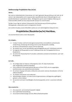 Projektleiter/Bauleiter - Werko HausKonzept GmbH
