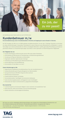 Ein Job, der zu mir passt!