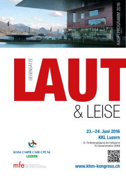 Hauptprogramms - Verein Haus&auml;rzte Stadt Z&uuml;rich