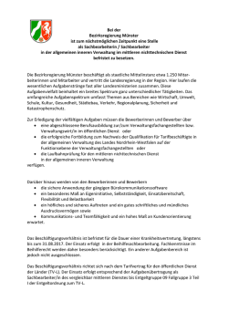 Sachbearbeiter/in in der allgemeinen inneren Verwaltung im