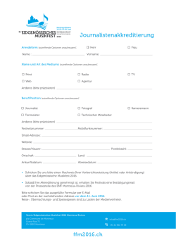 Journalistenakkreditierung