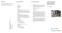 Die Veranstaltung Antwort Die Organisation Vertiefungsseminar