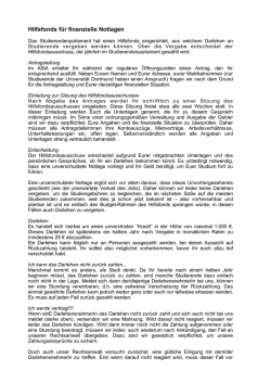 Hilfsfonds f&uuml;r finanzielle Notlagen