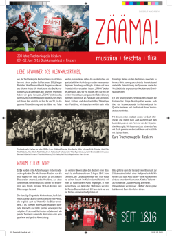 Infoblatt September 2015 - Bezirksmusikfest 2016