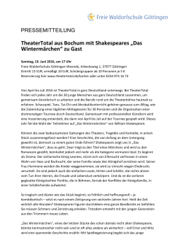 Die Pressemitteilung - Freie Waldorfschule